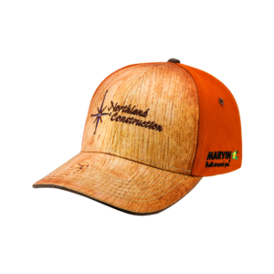 Custom sublimated cap with lumber