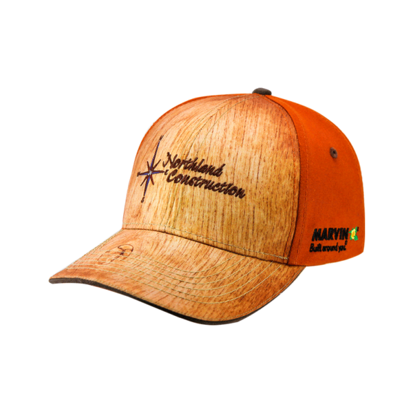 Custom sublimated cap with lumber