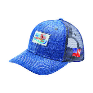 Canvas trucker mesh cap